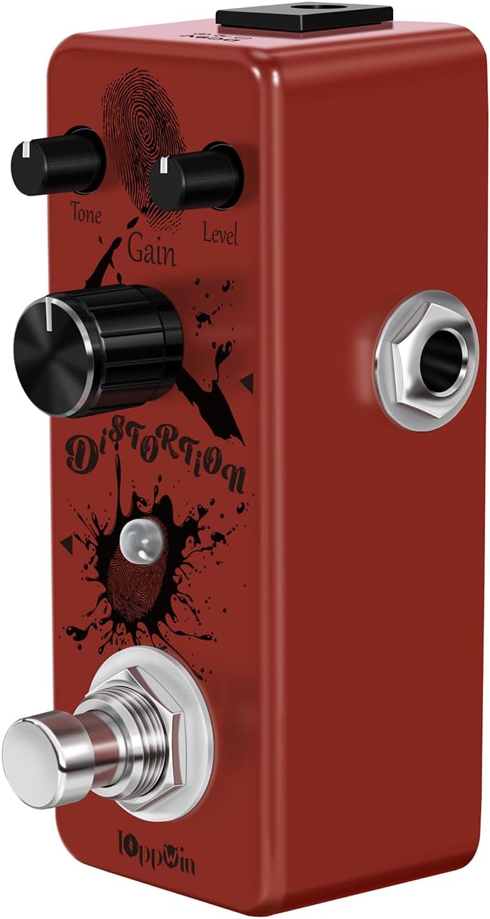 IOppWin BRITISH DIST Classic British Amplifier Distortion Pedal - High Gain, Metal Shell, True Bypass, Compact Design for Electric Guitar - Image 5